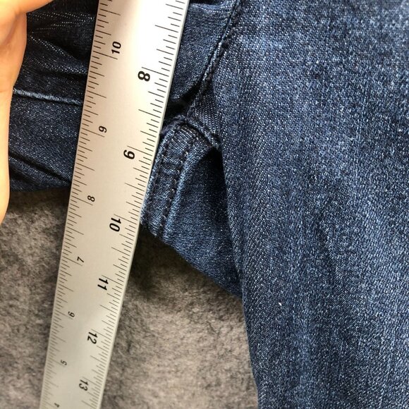 J. Jill Authentic Fit Slim Ankle Jeans Women 4 Blue Dark Wash Denim Cotton Blend - Picture 8 of 11